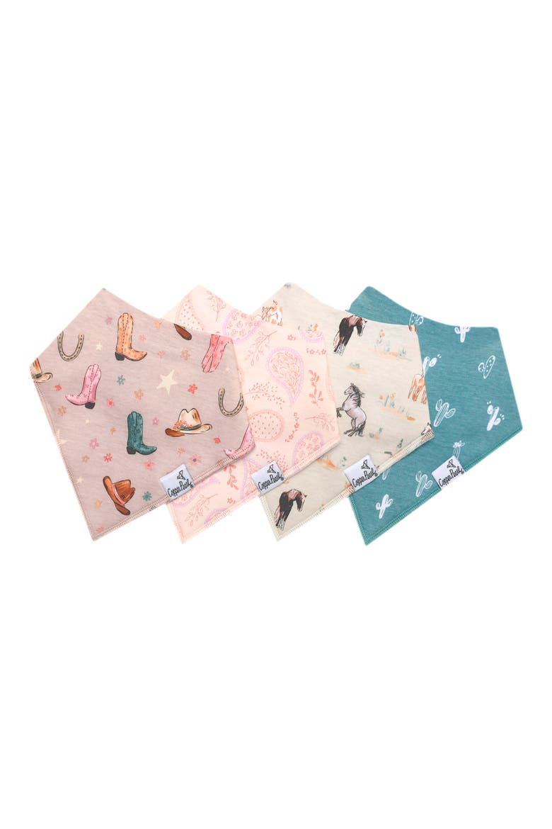 Cheyenne Assorted 4-Pack Bandana Bibs, Main, color, CHEYENNE