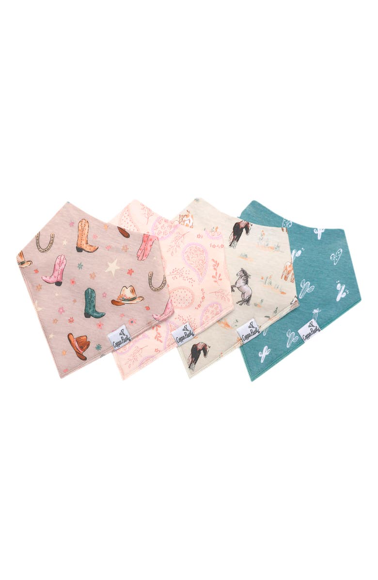Copper Pearl Cheyenne Assorted 4-Pack Bandana Bibs, Main, color,