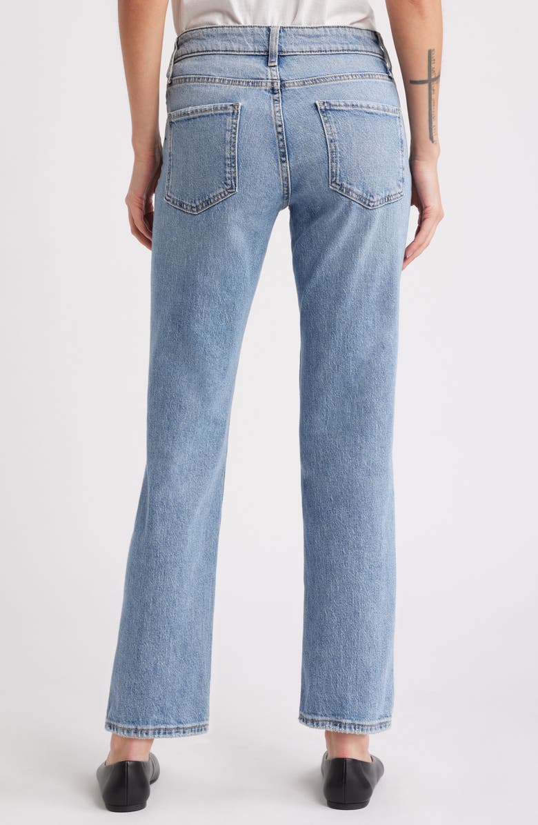 Treasure & Bond Mid Rise Straight Leg Ankle Jeans, Alternate, color,
