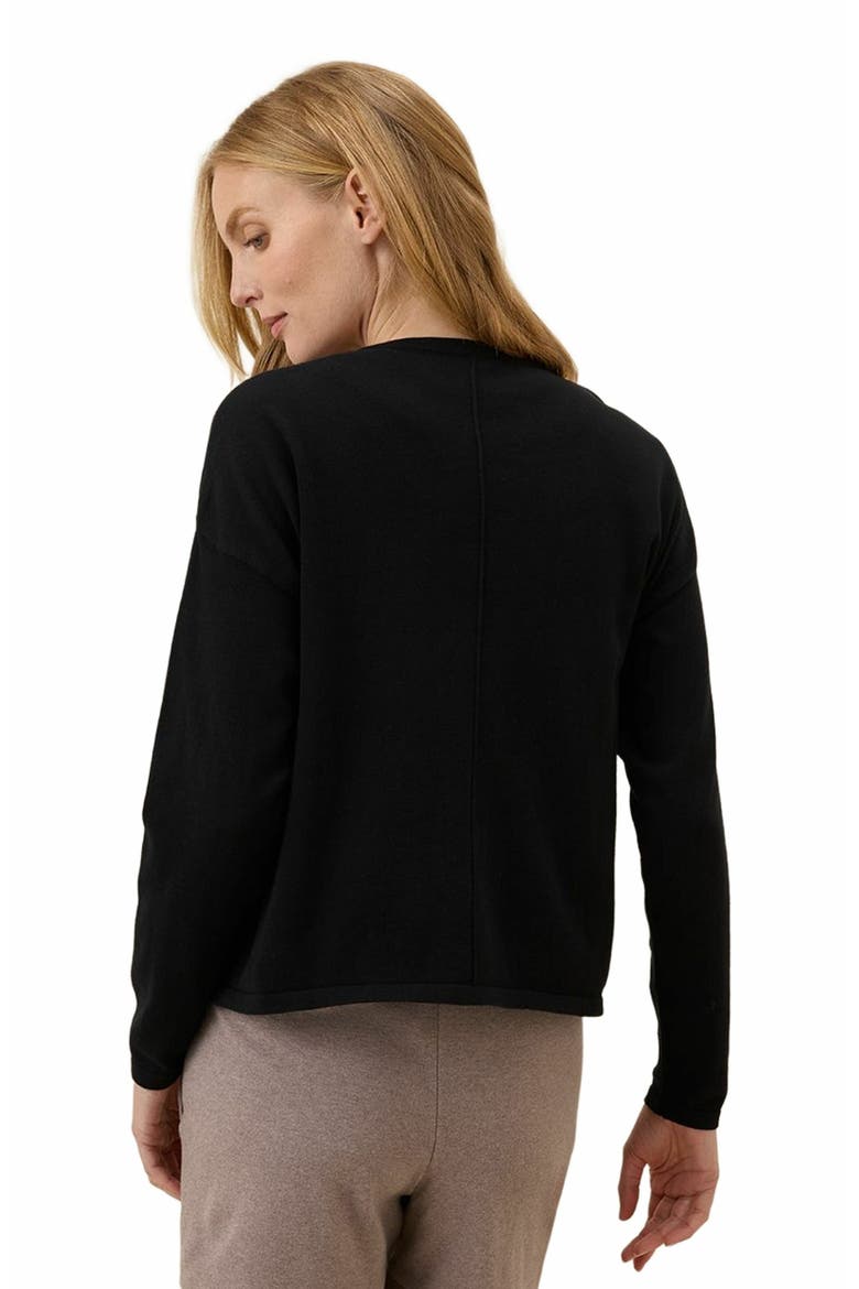 Organic Cotton Classic Fine Knit Relaxed Sweater, Alternate, color, Black