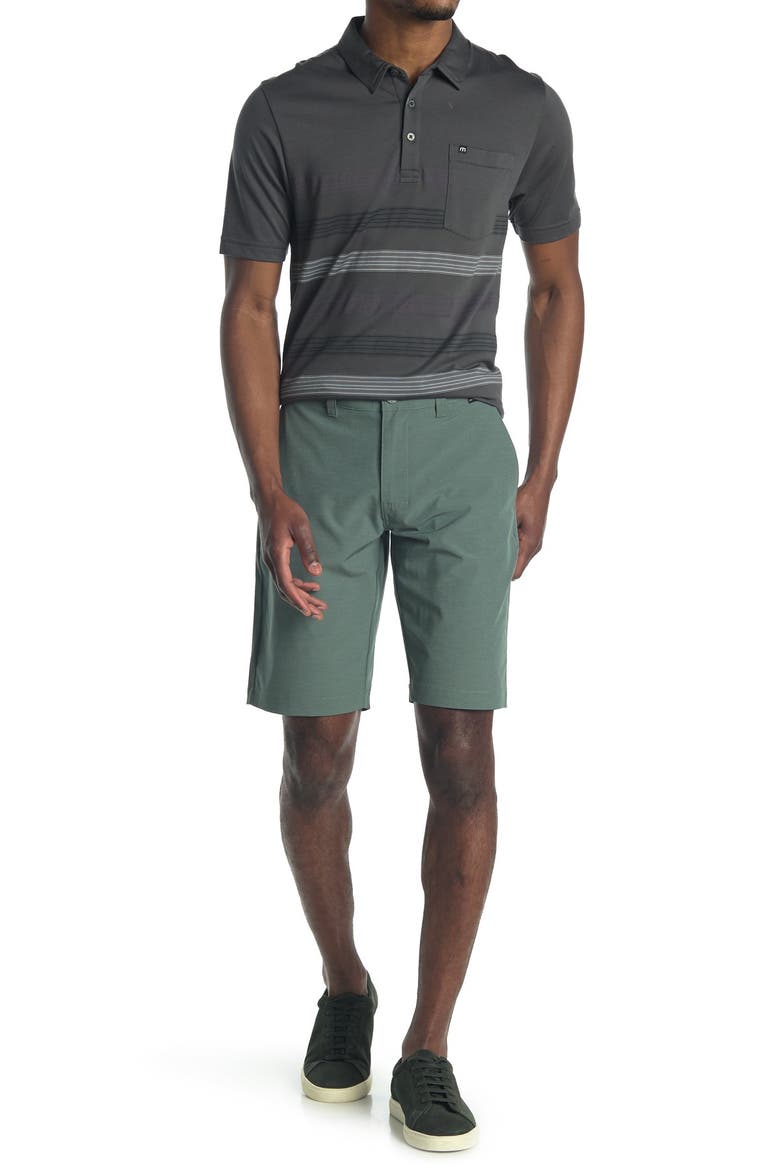 Beck Stretch Performance Shorts, Main, color, BALSAM GREEN