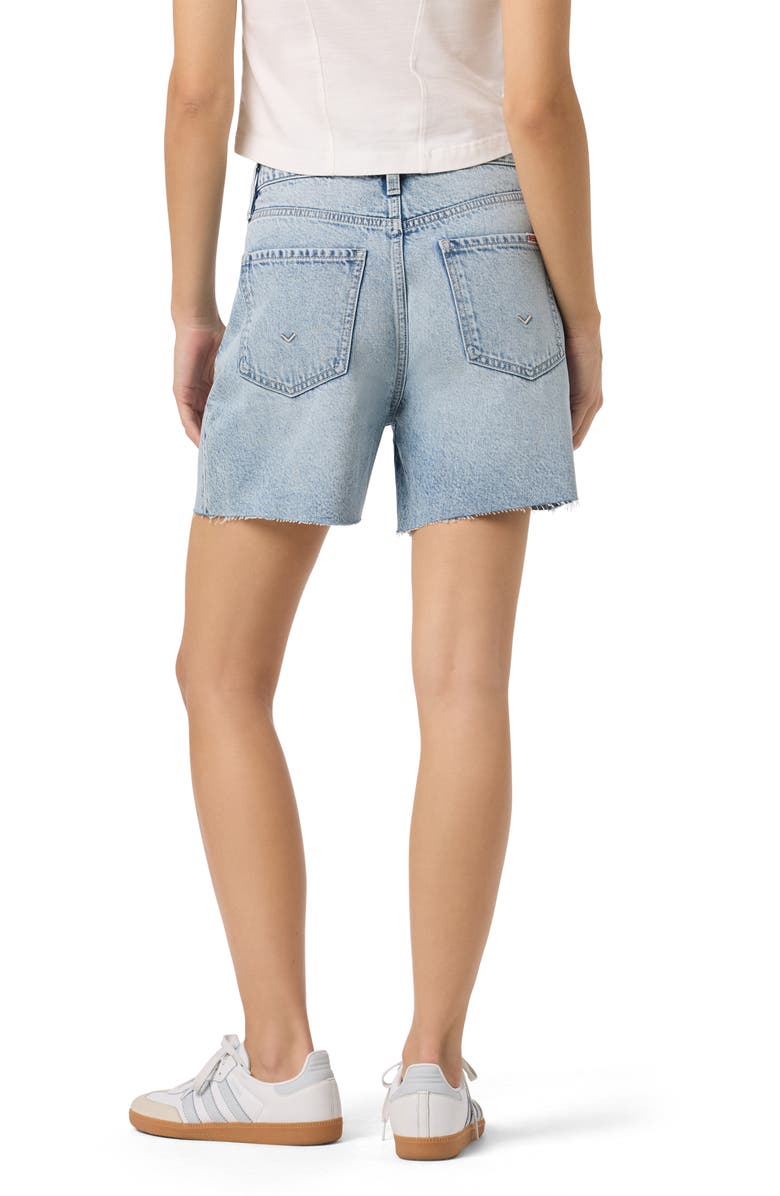 Hudson Jeans Relaxed Raw Hem Denim Shorts, Alternate, color, Rhone