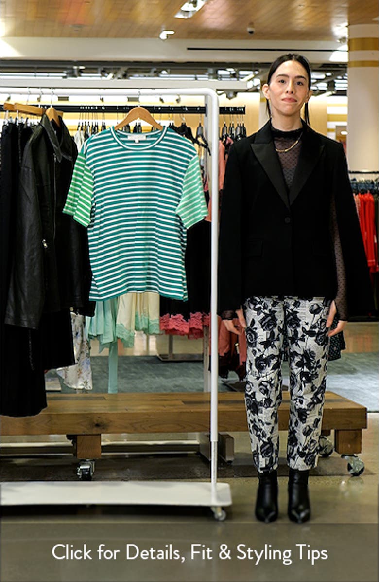 Colorblock Stripe Cotton T-Shirt, sales video thumbnail