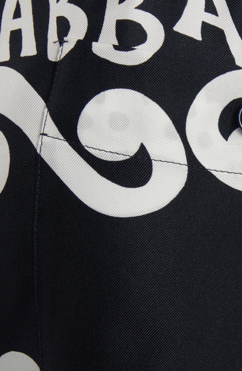 Dolce&Gabbana Marina Print Silk Twill Shorts, Alternate, color, 