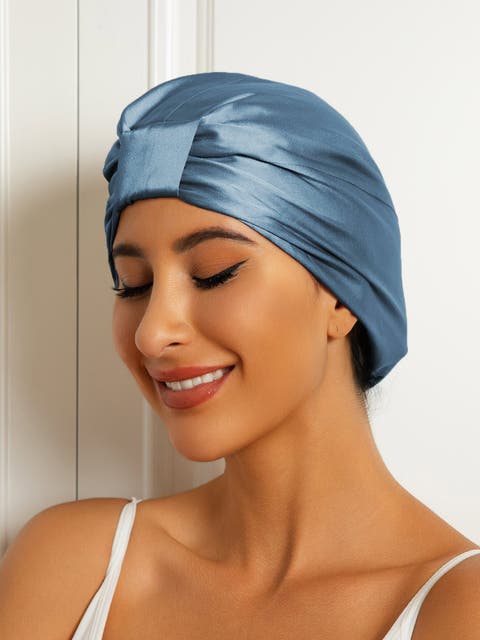 Pure Silk Double Layer Night  Bonnet