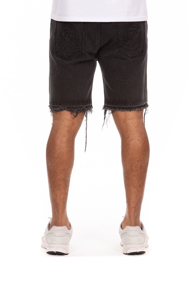 BB Evo Cutoff Denim Shorts, Alternate, color, DARK HIVE