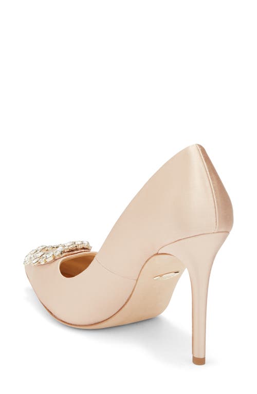 Badgley Mischka Collection Cher Crystal Embellished Pump In Neutral