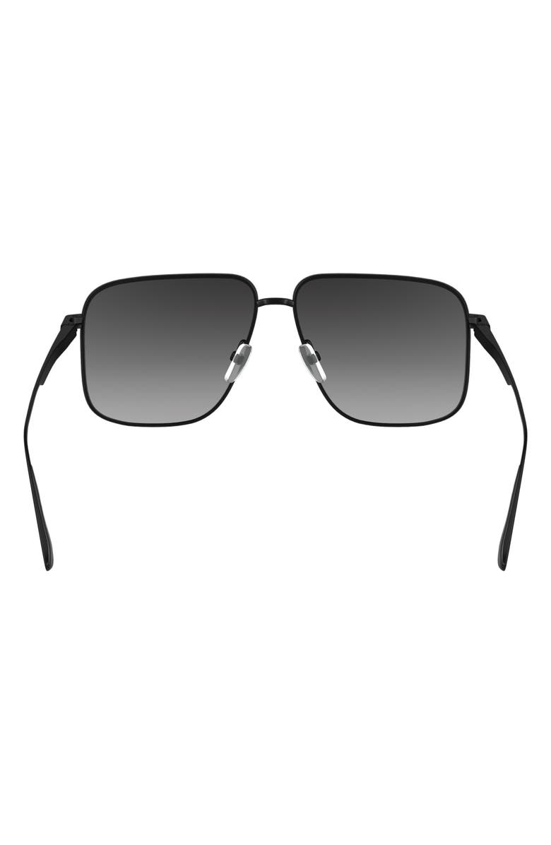 Victoria Beckham V Line 57mm Gradient Aviator Sunglasses, Alternate, color, 