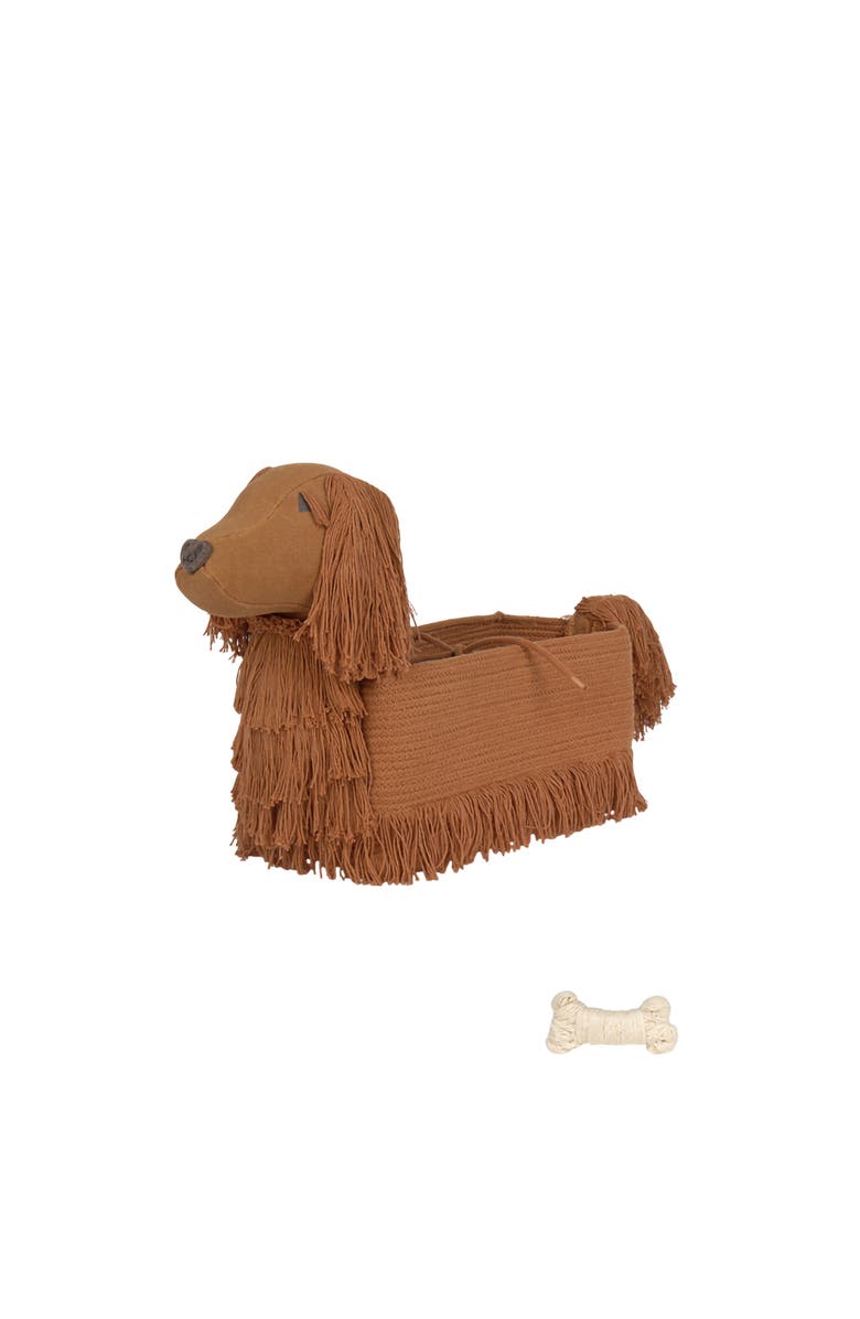 Lorena Canals Basket Poppy, Main, color, Toffee, Dark Grey
