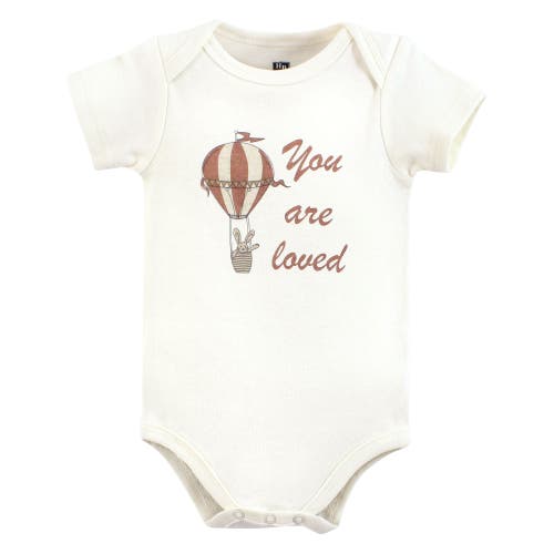 Hudson Baby Five-piece Set Of Cotton Infant All-in-one Bodysuits In Brown