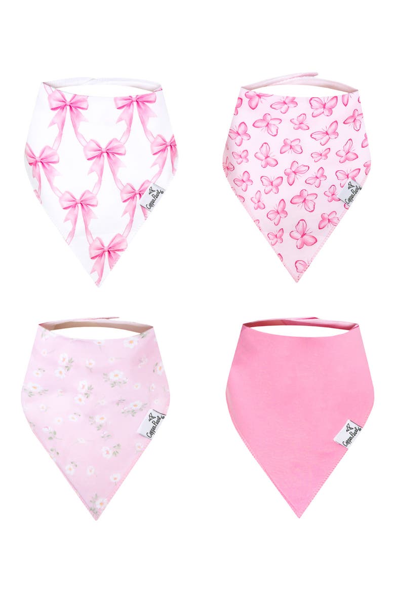 Bow My Gosh Assorted 4-Pack Bandana Bibs, Main, color, BOW MY GOSH