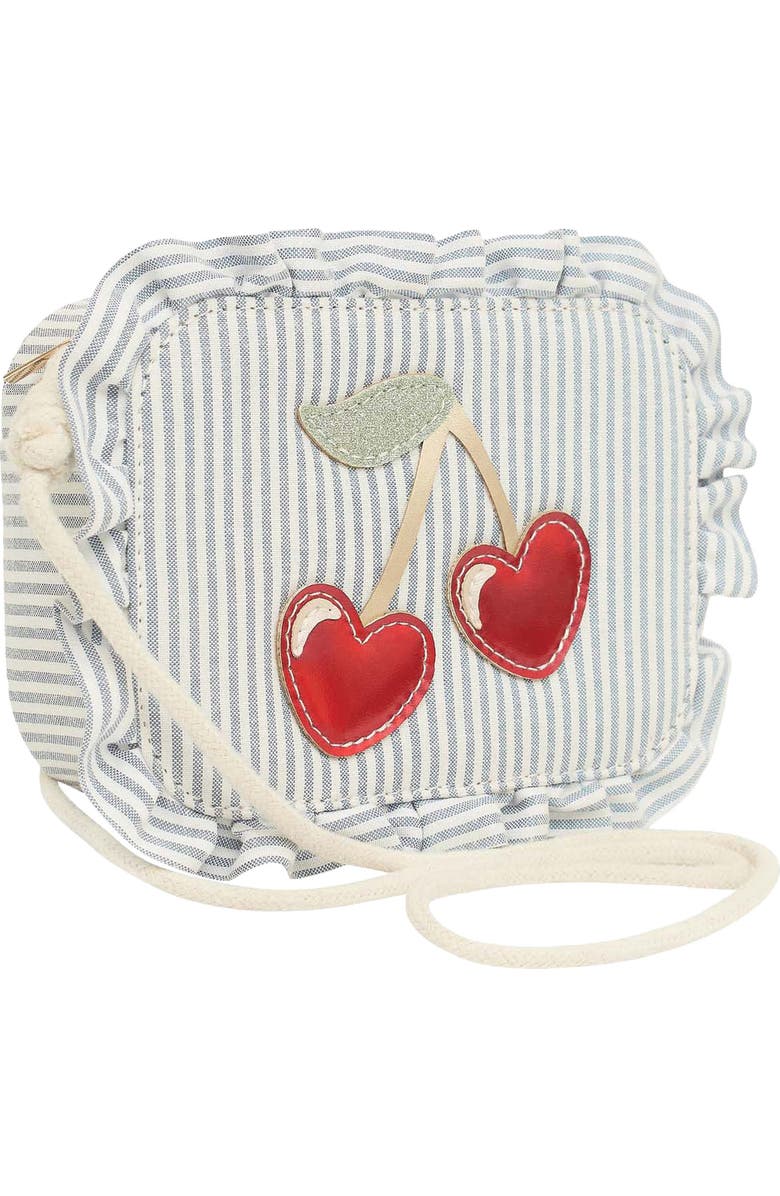 Mimi & Lula Kids' Striped Cherry Bag, Main, color, Light Pastel Blue
