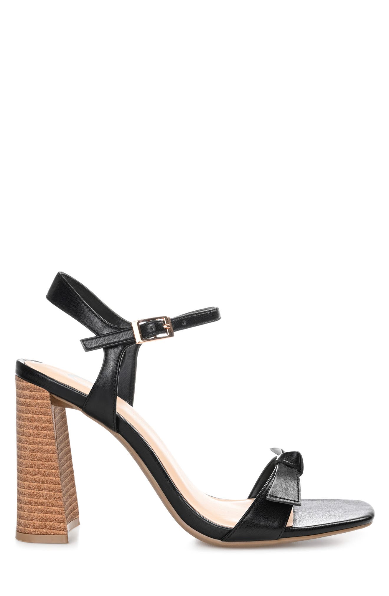 Journee Collection Diana Heeled Sandal, Alternate, color, Black