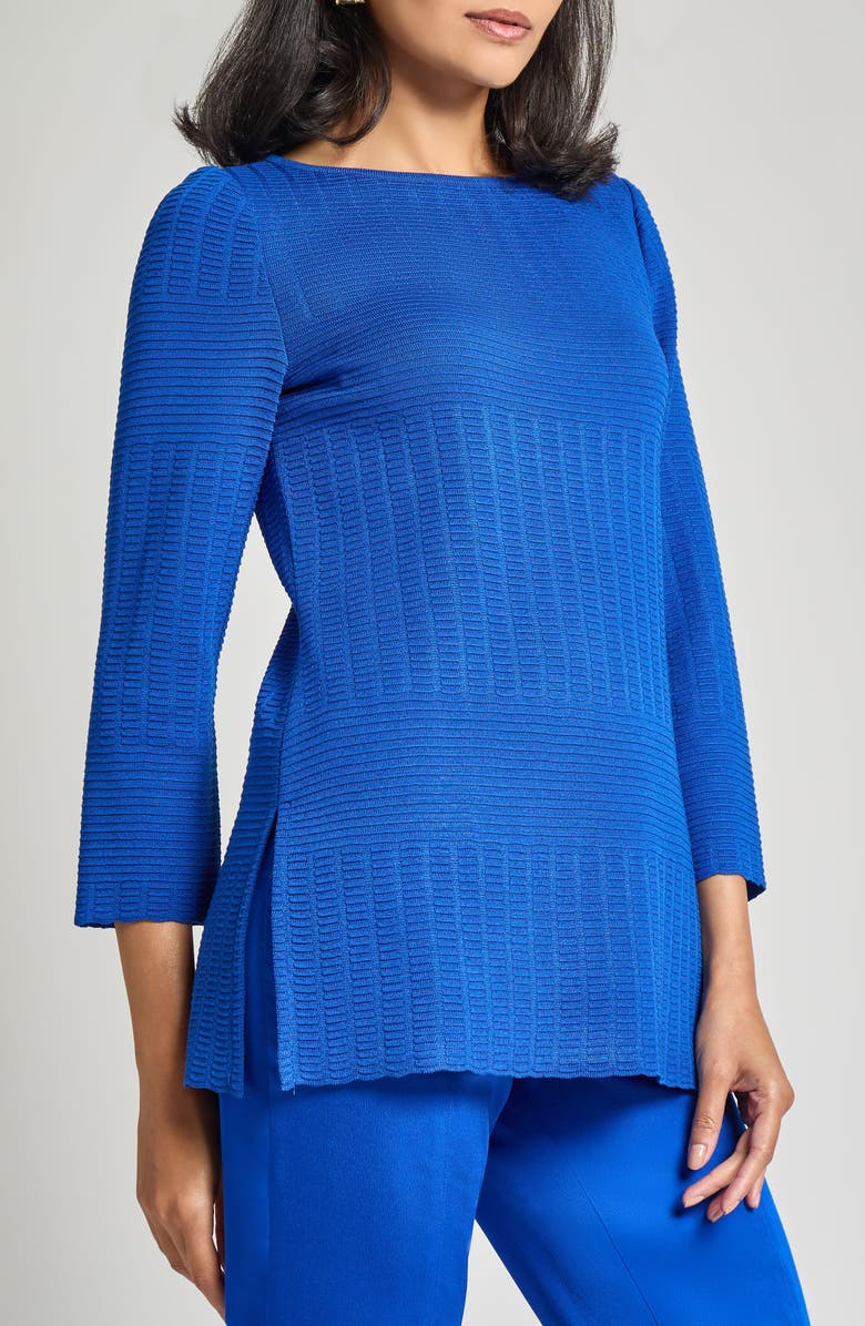 Misook Heritage Fit Tonal Ottoman Knit Tunic, Alternate, color, 