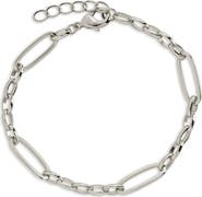 Sterling Forever Amari Oval Link Chain Bracelet