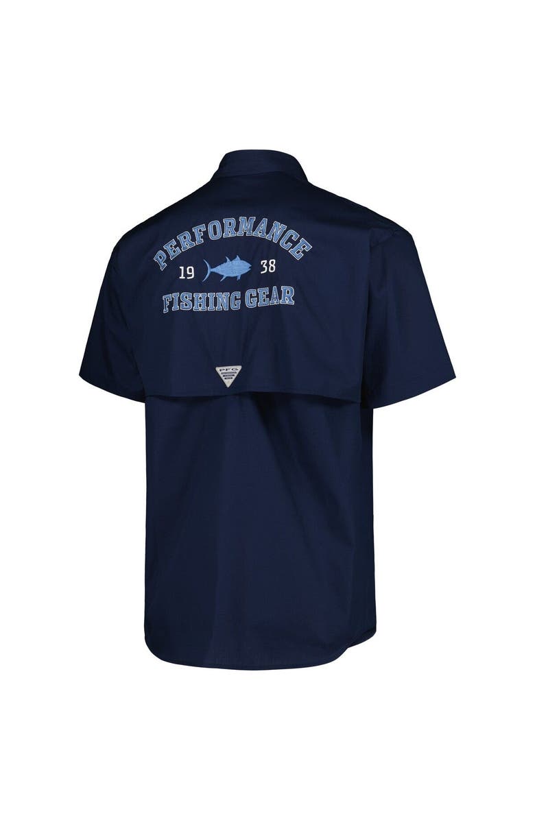 Columbia Men's Columbia Navy North Carolina Tar Heels Bonehead Button-Up Shirt, Alternate, color, Navy