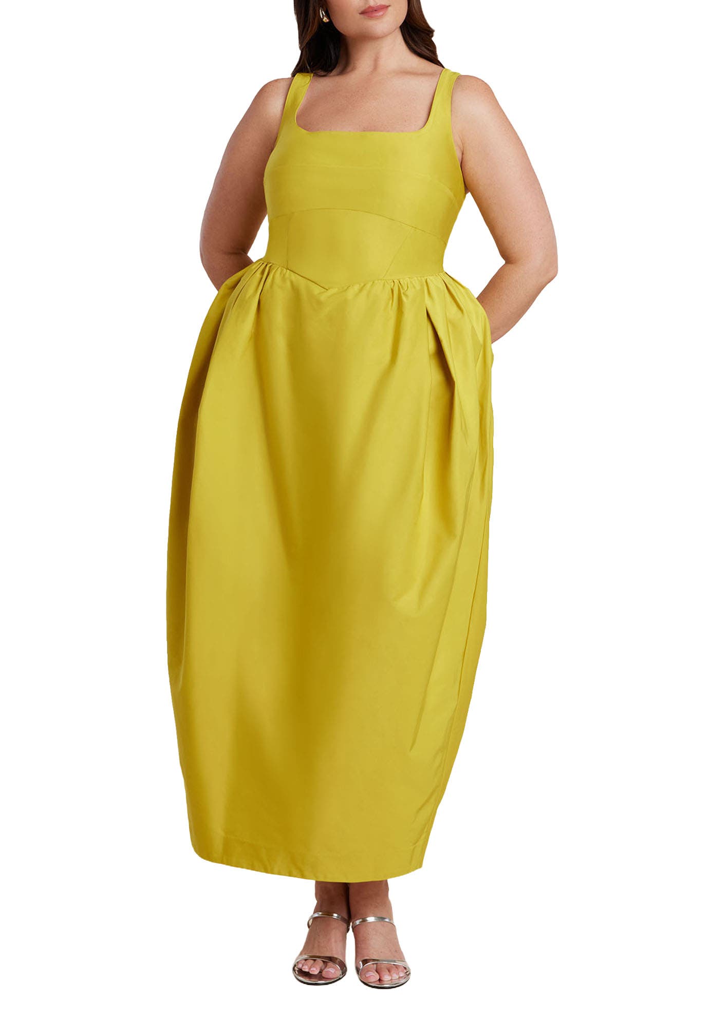 Pleated Tank Gown