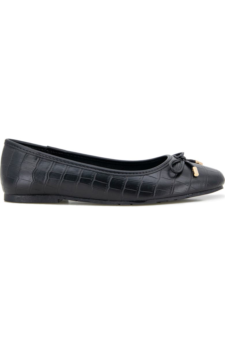 Reaction Kenneth Cole Elstree Flat, Alternate, color, Black Croco