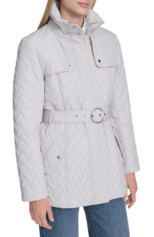 Cole Haan Signature Quilted Coat In Gray