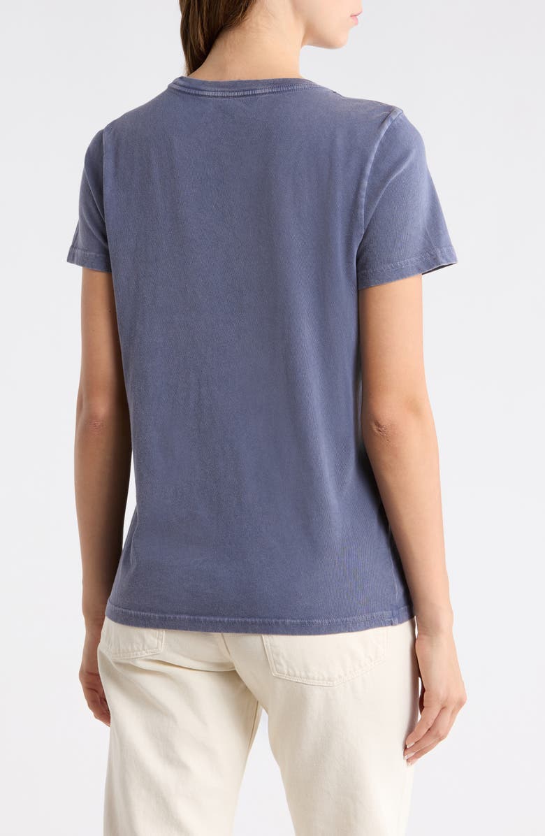 Lucky Brand Rolling Stones Graphic Embellished Cotton T-Shirt, Alternate, color, Night Shadow Blue