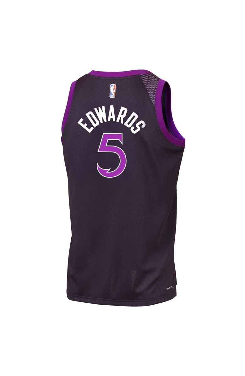 Nike Youth Nike Anthony Edwards Purple Minnesota Timberwolves 2025/26 City Edition Swingman Jersey, Alternate, color, Purple