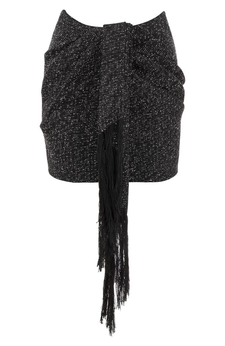 HOUSE OF CB Martha Miniskirt, Alternate, color, Black