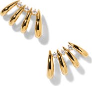 Nadri Pisa Hoop Climber Earrings