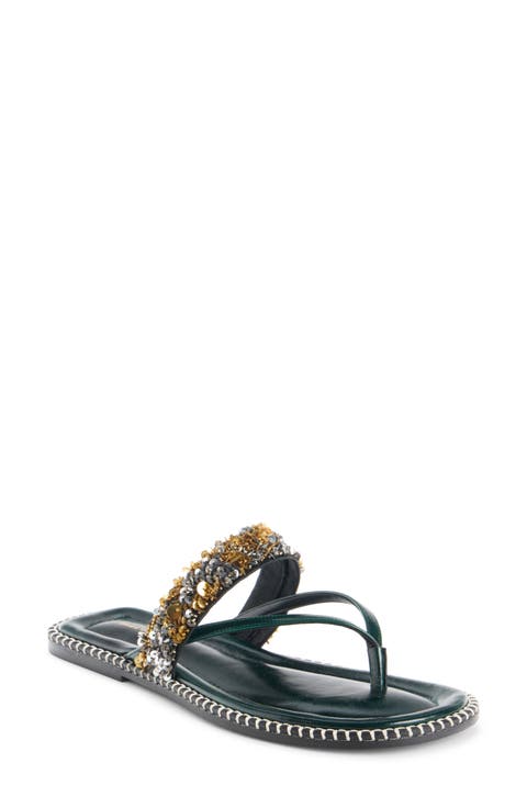 Sequin Slide Sandal