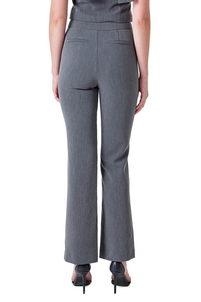 Low Rise Flare Pants, Alternate, color, CHARCOAL