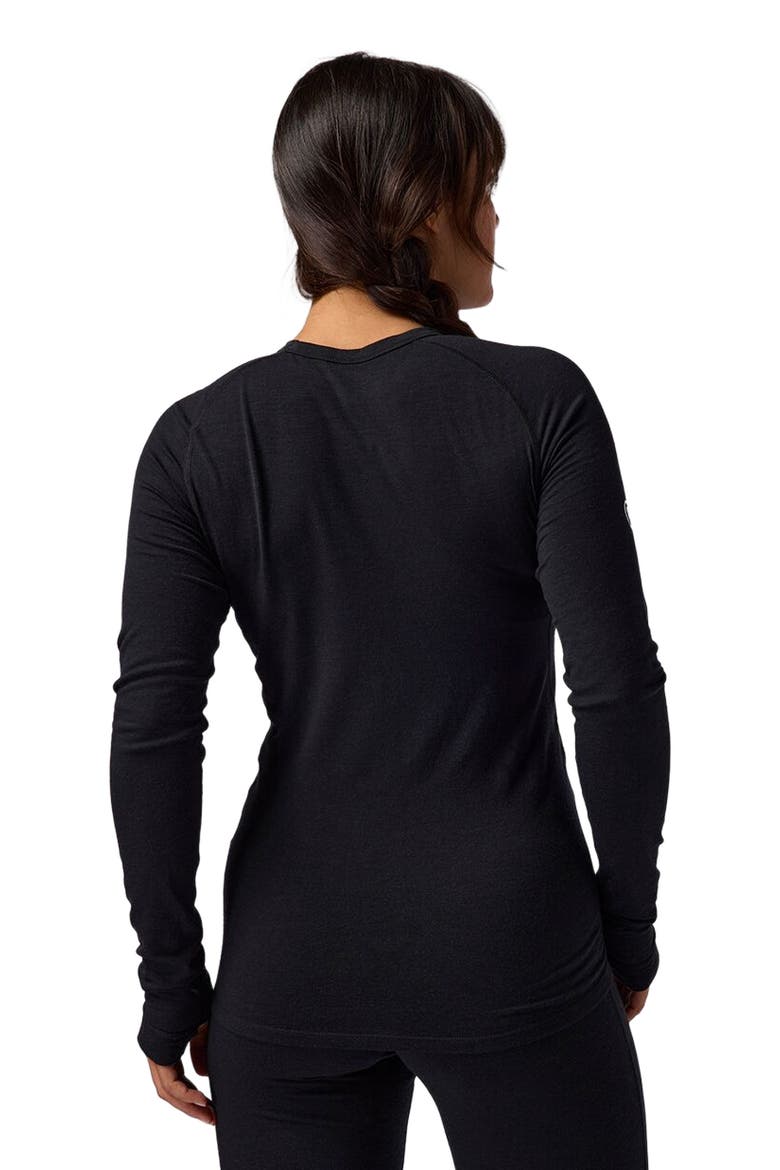Cedars Rws Merino Lt-Wt Baselayer Crew Top - Women's, Alternate, color, Black