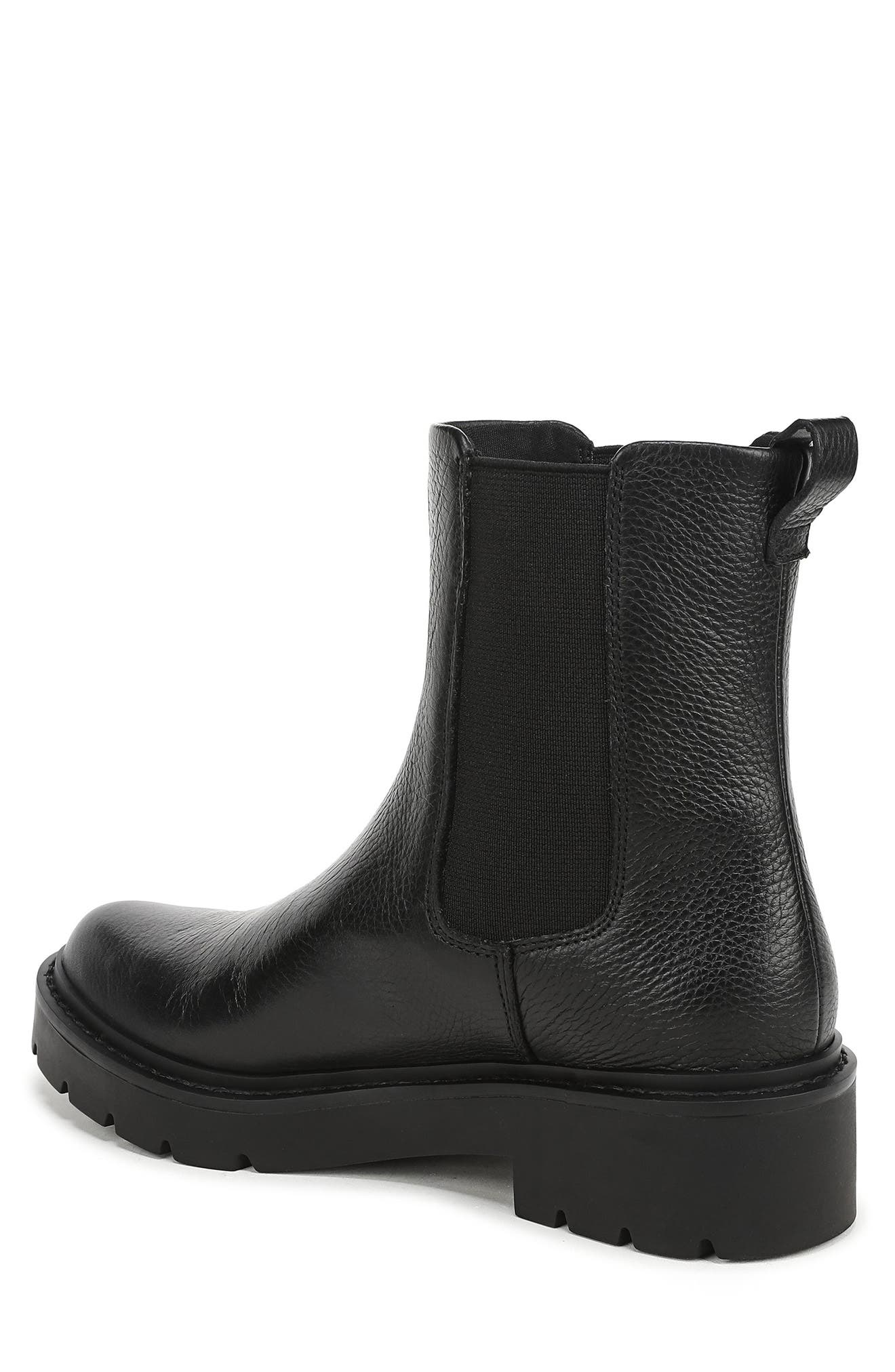 Dannie Leather Chelsea Boot, Alternate, color, BLACK