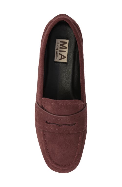 Mia Bahar Penny Loafer In Burgundy