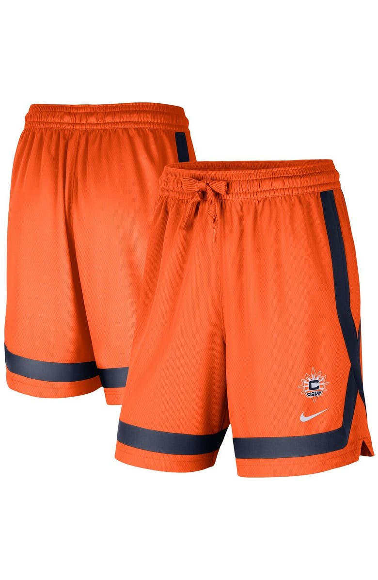 Nike Women's Nike Orange Connecticut Sun Practice Performance Shorts, Main, color,