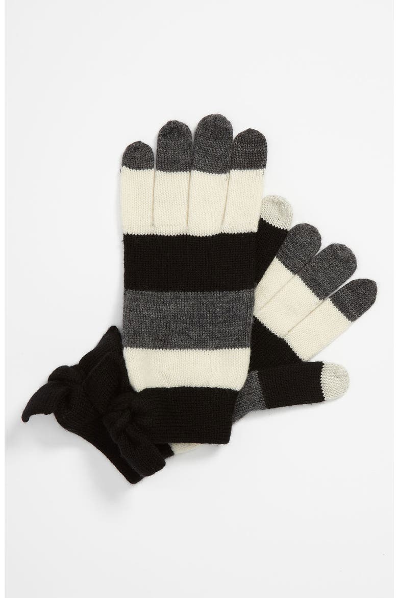 bow tech gloves, Main, color, BLACK