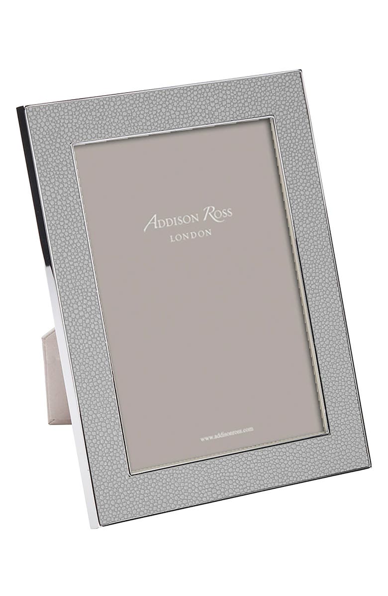 Addison Ross London Faux Shagreen Picture Frame, Main, color, Grey