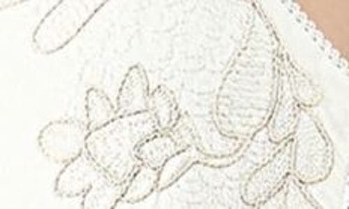 Boamar Thai Nuevo Embroidered Tie Front Cover-up Camisole In White