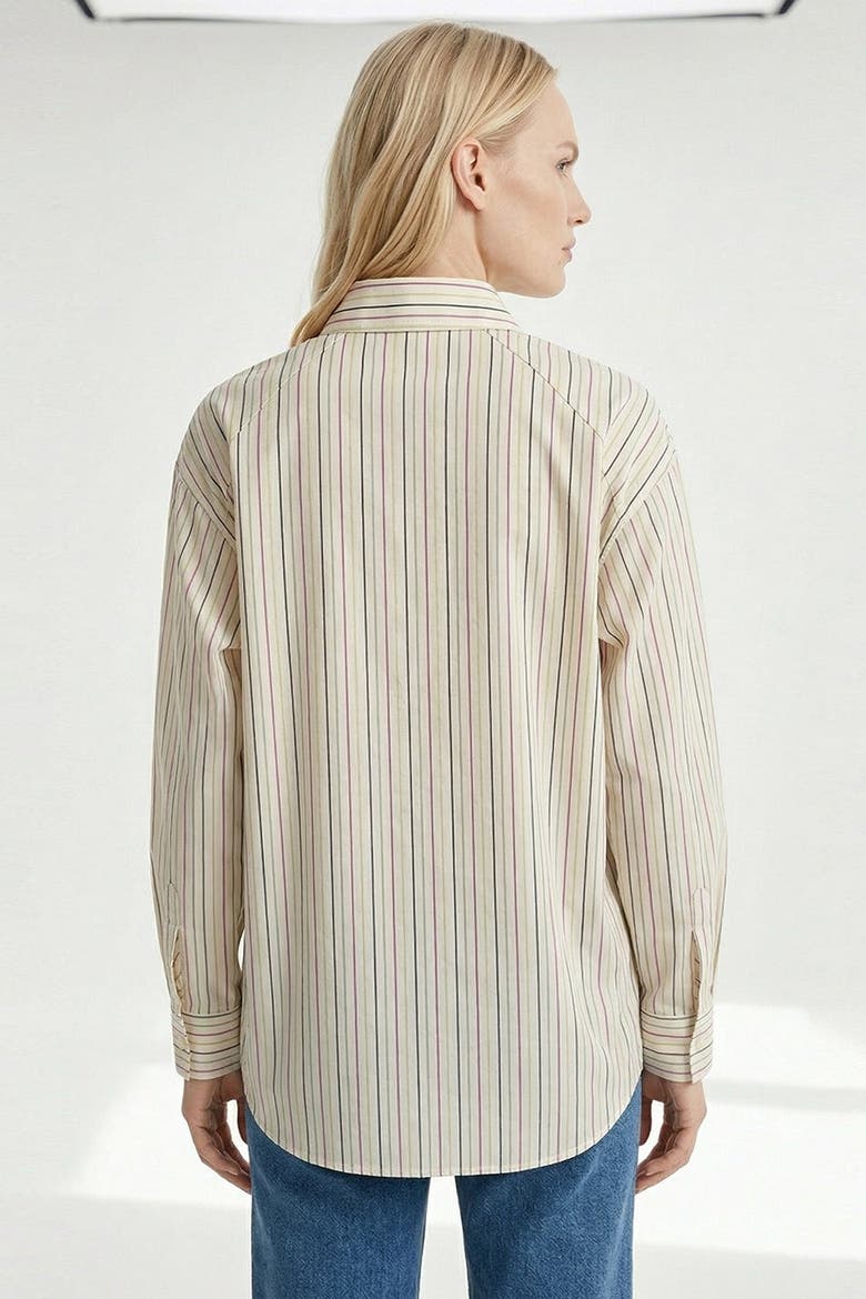 Gage Embroidered Long Sleeve Shirt, Alternate, color, Cream
