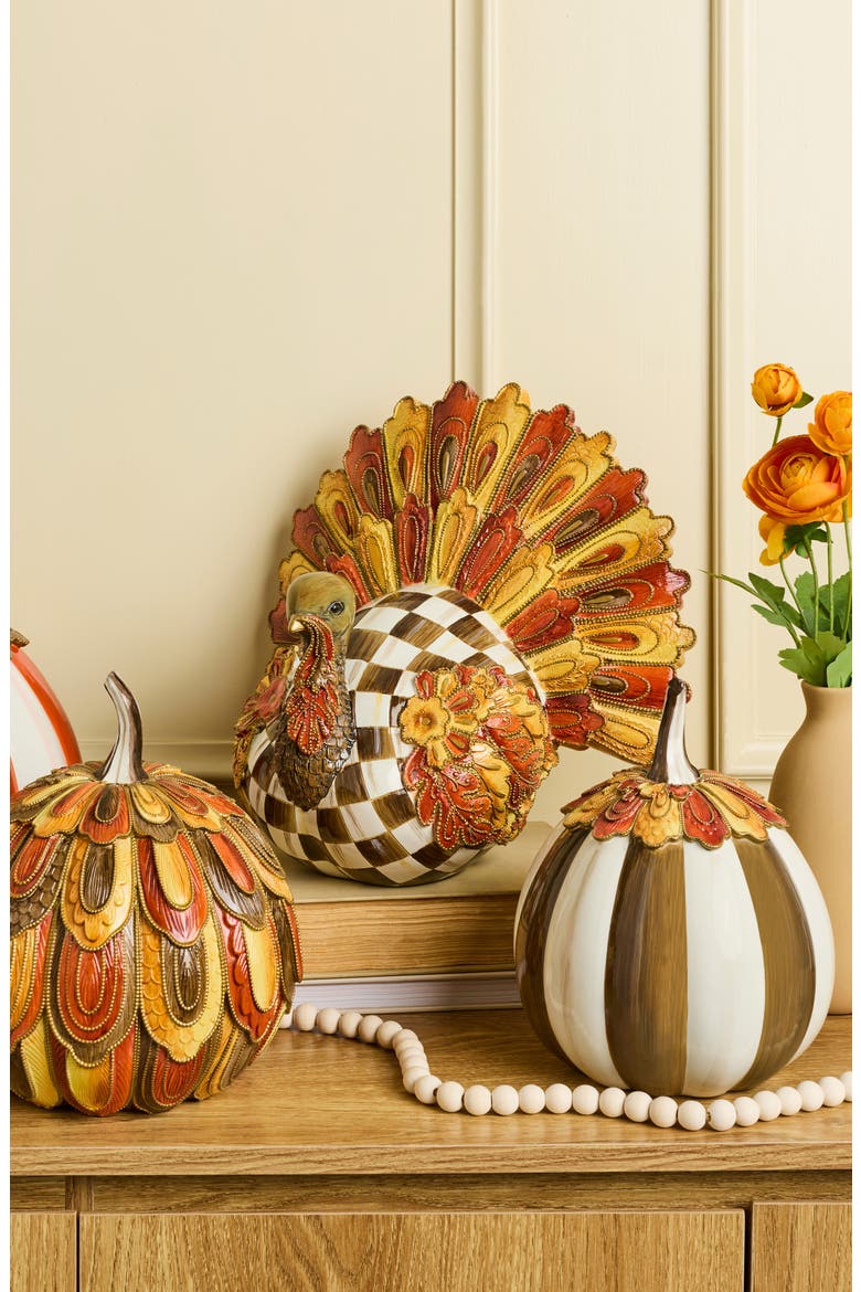 Harvest Glow Aurora Turkey Figurine, Alternate, color, MULTI