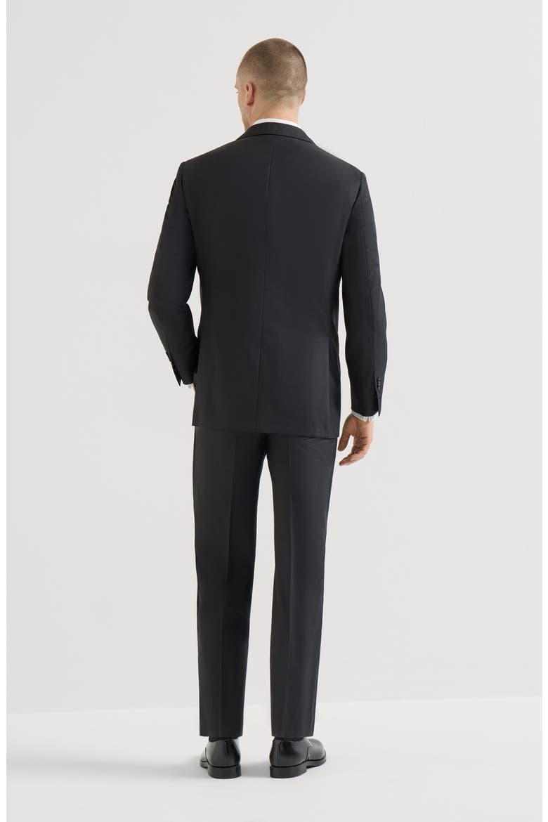 Tuxedo with peak lapel, Alternate, color, Black