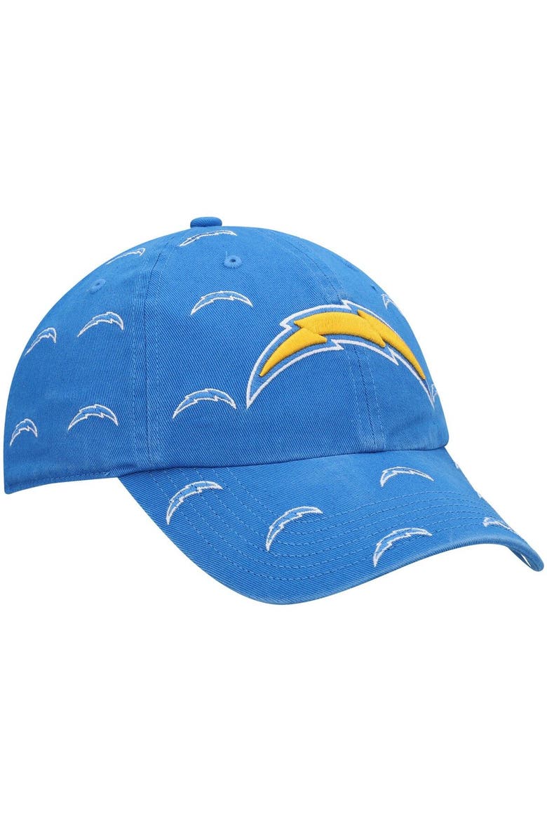 Women's '47 Powder Blue Los Angeles Chargers Confetti Clean Up Adjustable Hat, Alternate, color, Powder Blue