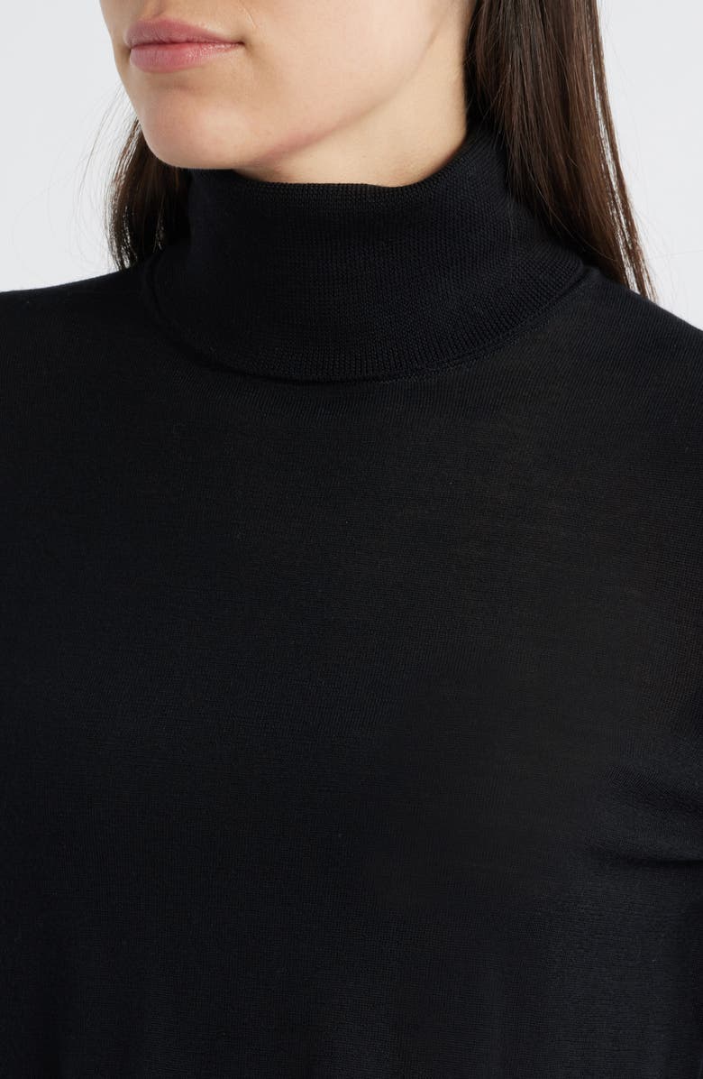 Mavi Jeans Turtleneck Wool Sweater, Alternate, color, Black