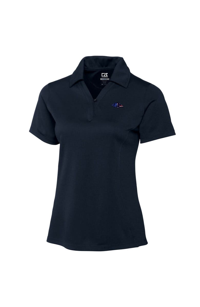 Cutter & Buck Women's Cutter & Buck Navy Baltimore Ravens Genre DryTec Textured Polo, Alternate, color, 