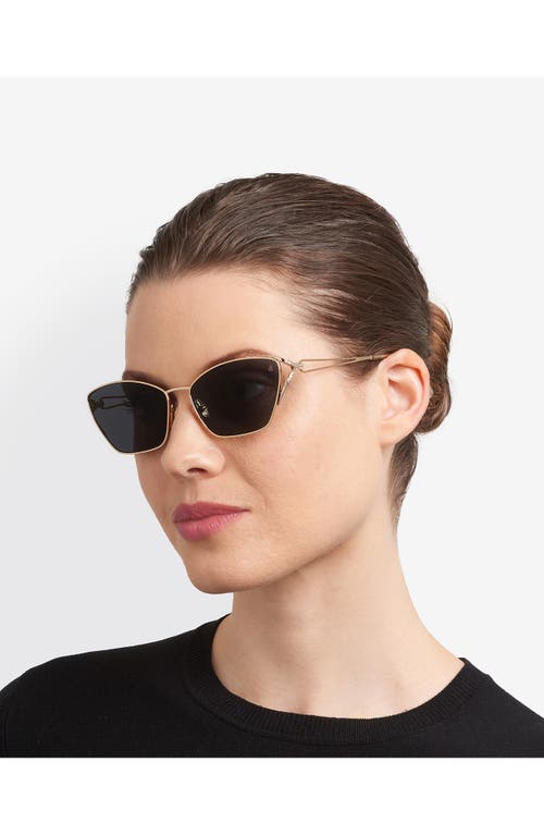 Stuart Weitzman 59mm Cat Eye Sunglasses In Black