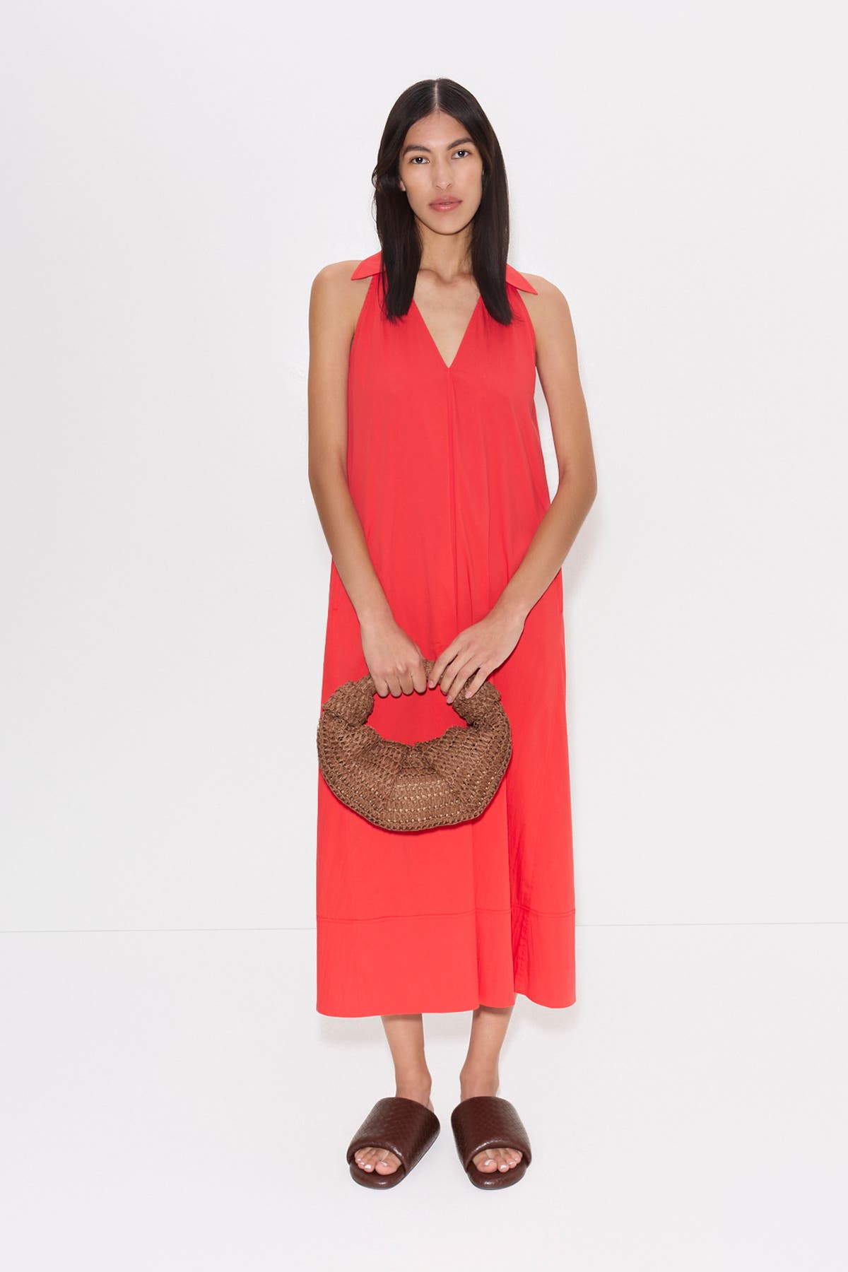 Nava Poplin Midi Dress - image 4