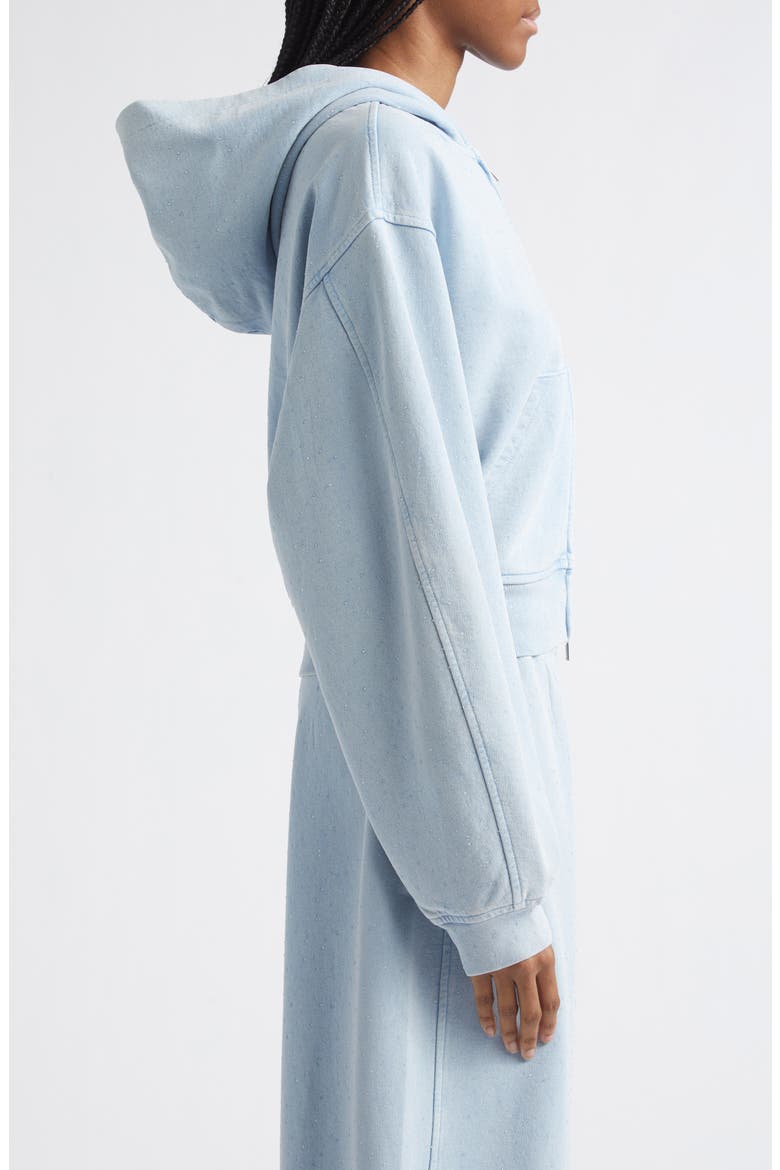 Hotfix Cotton Zip Hoodie, Alternate, color, WASHED SKY