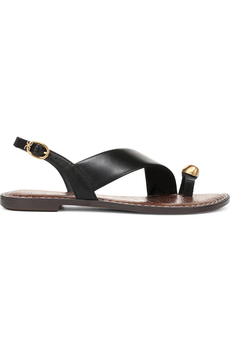 Sam Edelman Gace Toe Loop Slingback Sandal, Alternate, color, Black
