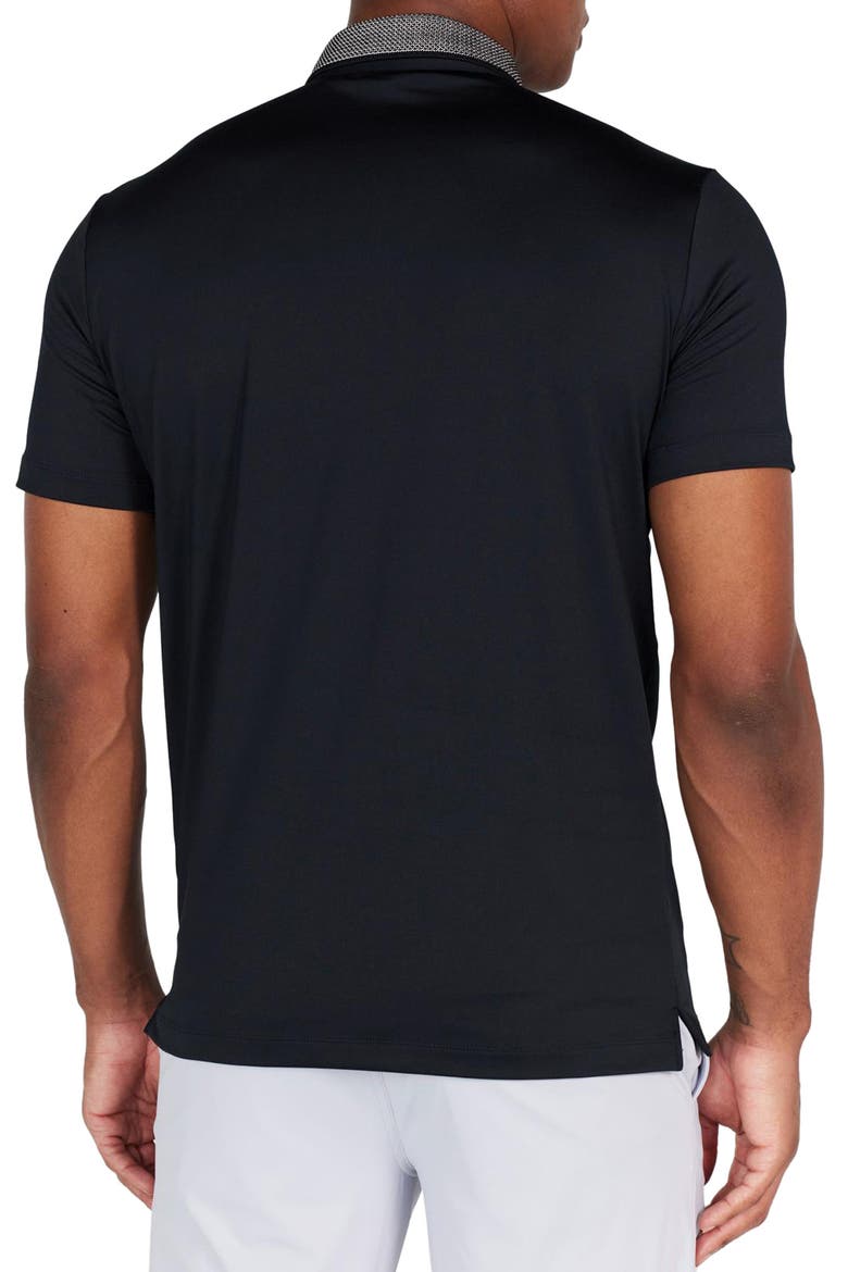 Darby Contrast Collar Performance Golf Polo, Alternate, color, TUXEDO