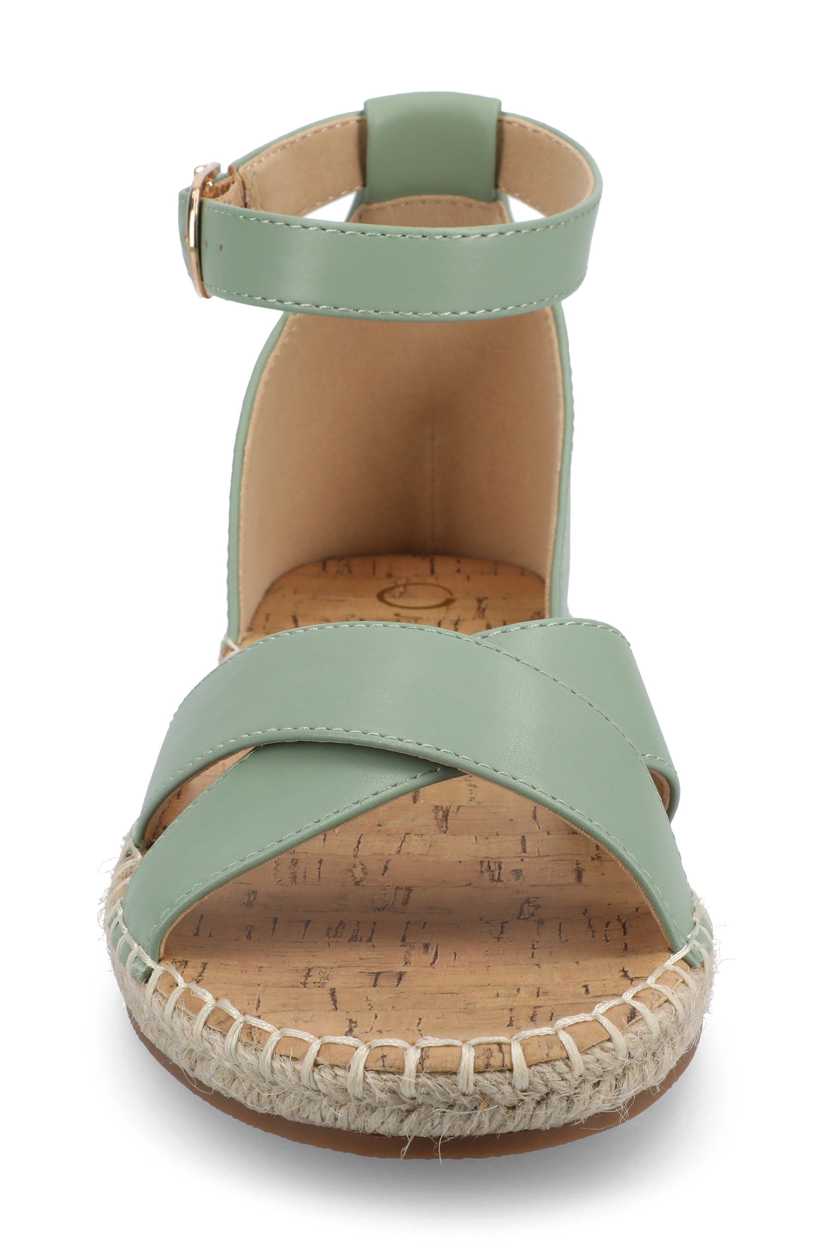 JOURNEE Lyddia Espadrille Sandal, Alternate, color, GREEN