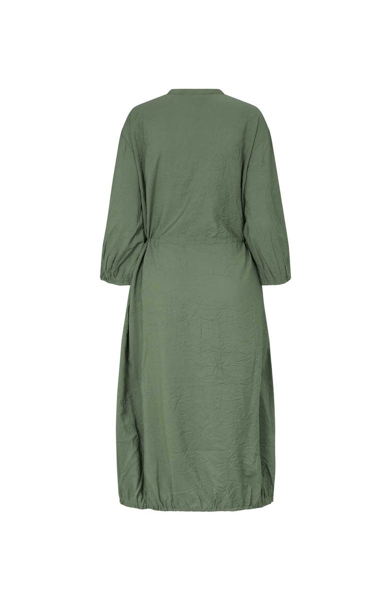 Masai Copenhagen MaNymosa 3/4 Sleeve Loose Fit Midi Dress, Alternate, color, Duck Green