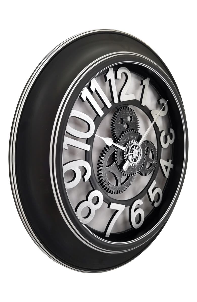 Westclox 24-Inch Analog Wall Clock, Alternate, color, Black Multi